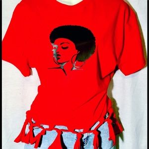 COPY - Afrocentric Afro Lady Tee